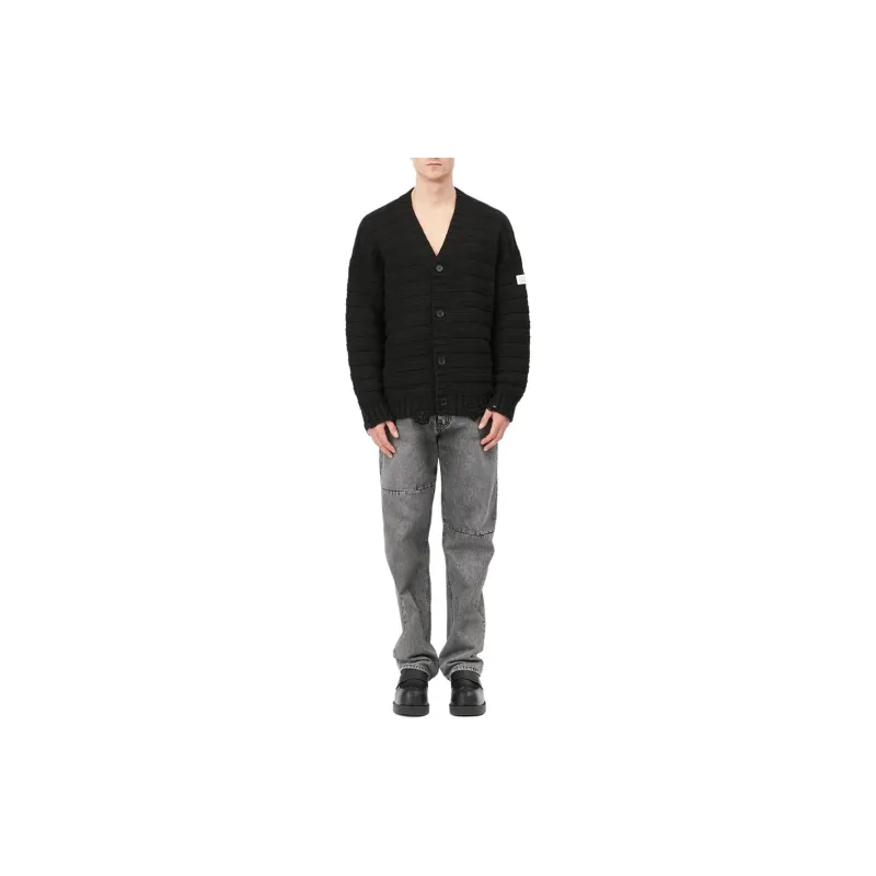 MM6 Maison Margiela Distressed Knit Cardigan-1