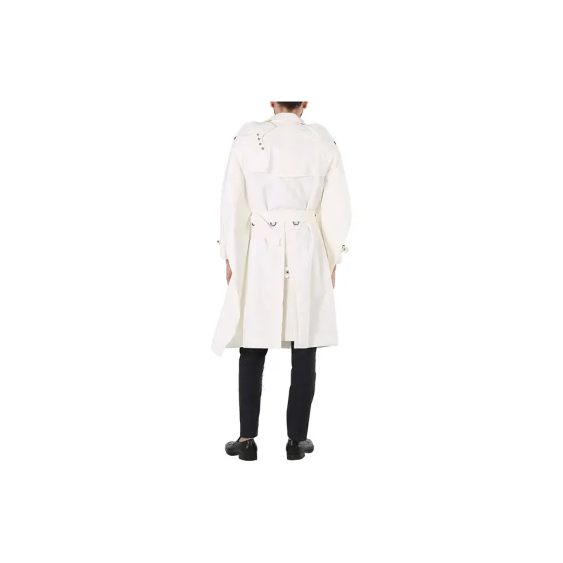 Burberry Trench Coats Men White-3