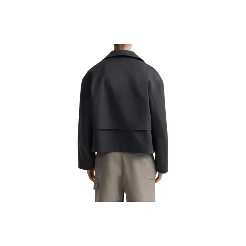 ZARA Trench Coats Men Blue-3