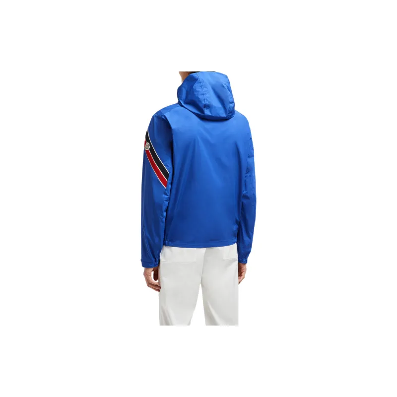 Moncler Trench Coats Men Blue-3