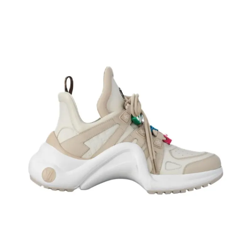 LOUIS VUITTON Archlight Low-Top Casual Shoes 5cm Women's Beige-1