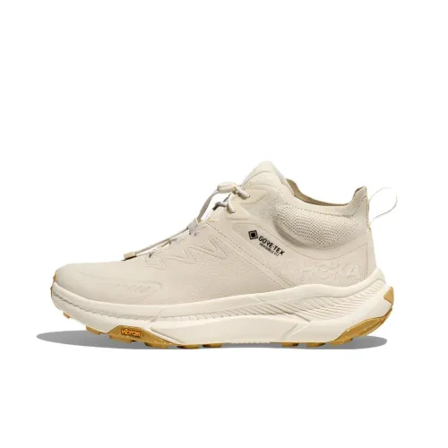 HOKA ONE ONE Transport Slip Resistant Mid Top Outdoor Shoes Women's Ecru