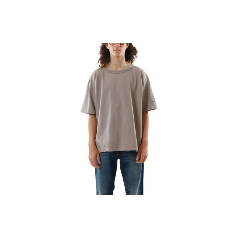 Champion SS24 Drop Shoulder Sleeve T Shirt Unisex Gray-1