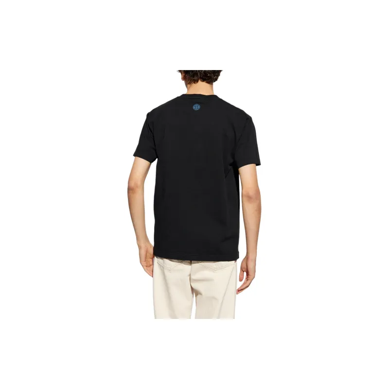 STONE ISLAND Logo Printed Crewneck T Shirt-3