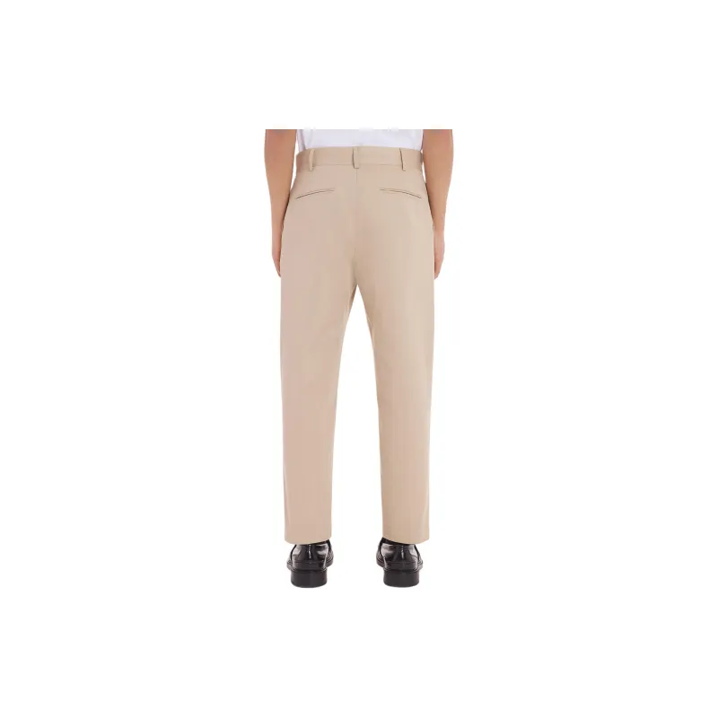 Maison Kitsune Logo Embroidered Straight Leg Trousers-3