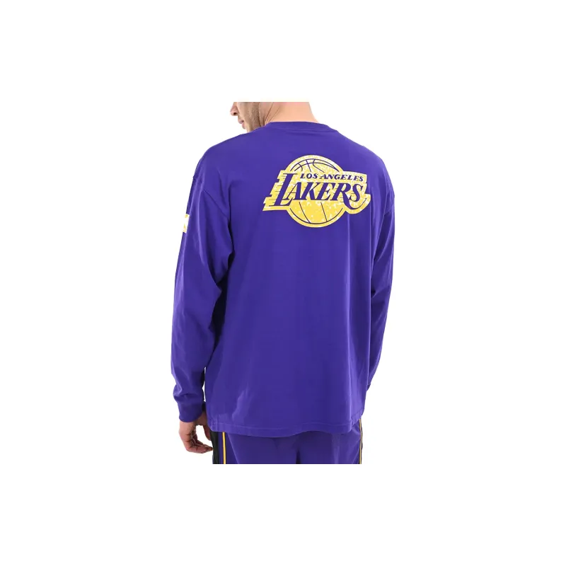 Nike Los Angeles Lakers Courtside Men's Nike Nba Long Sleeve Max90 T Shirt-4
