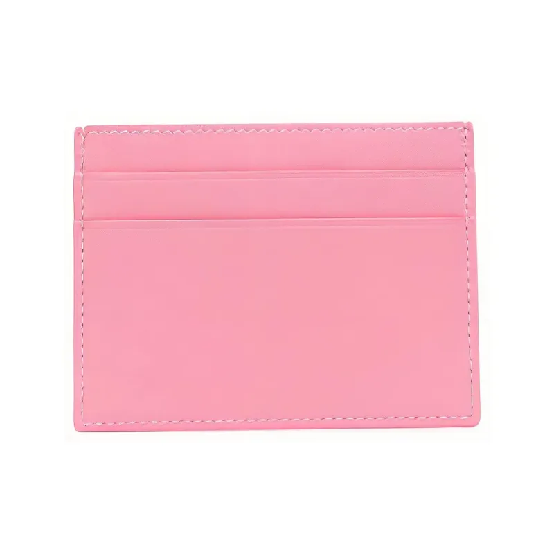 Balenciaga Calfskin Card Holder Women's Pink-1
