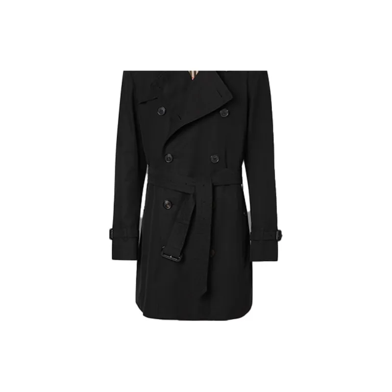 Burberry Trench Coat Men's Black-5