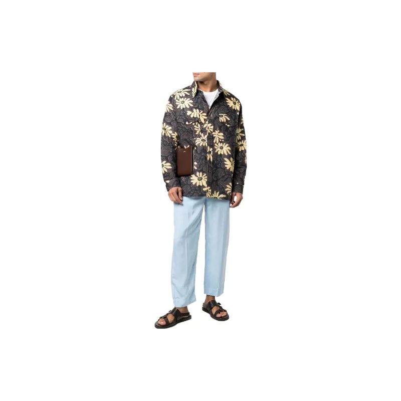 NANUSHKA Floral Print Shirt Jacket-1