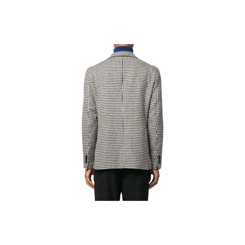 Tagliatore Houndstooth print Single breasted Blazer-2