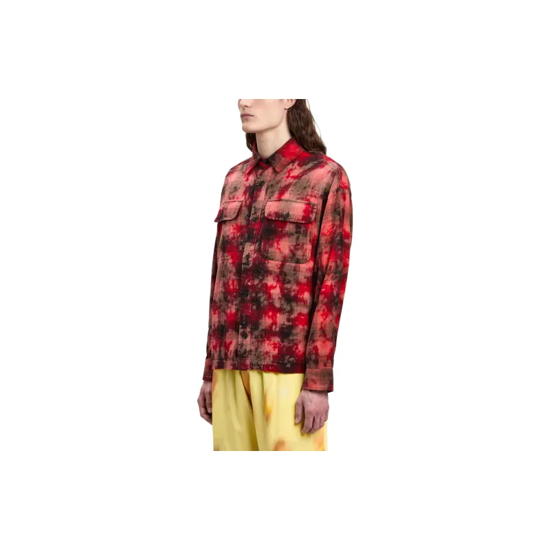 PALM ANGELS Checked Long Sleeved Shirt-3