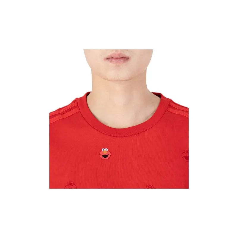 Adidas Neo Sesame Street Co branded Collection T Shirt Men's Red-4