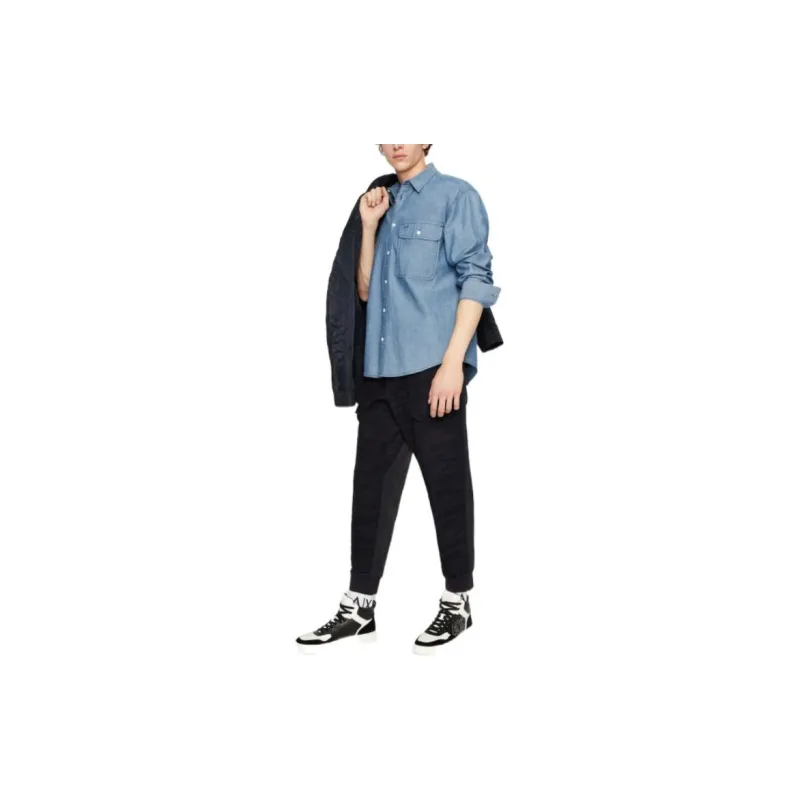 ARMANI EXCHANGEAE FW22 Shirt Men's Blue-4