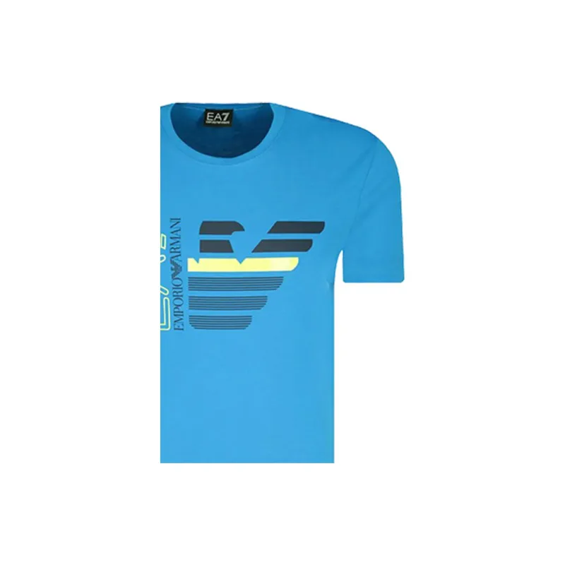 EMPORIO ARMANI EA7 T Shirts Men Blue-5