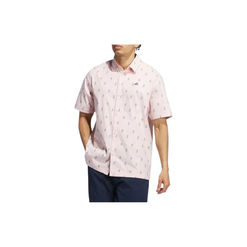 Adidas Free Shipping With AdiClub Go to Resort Button Down Polo Shirt-2