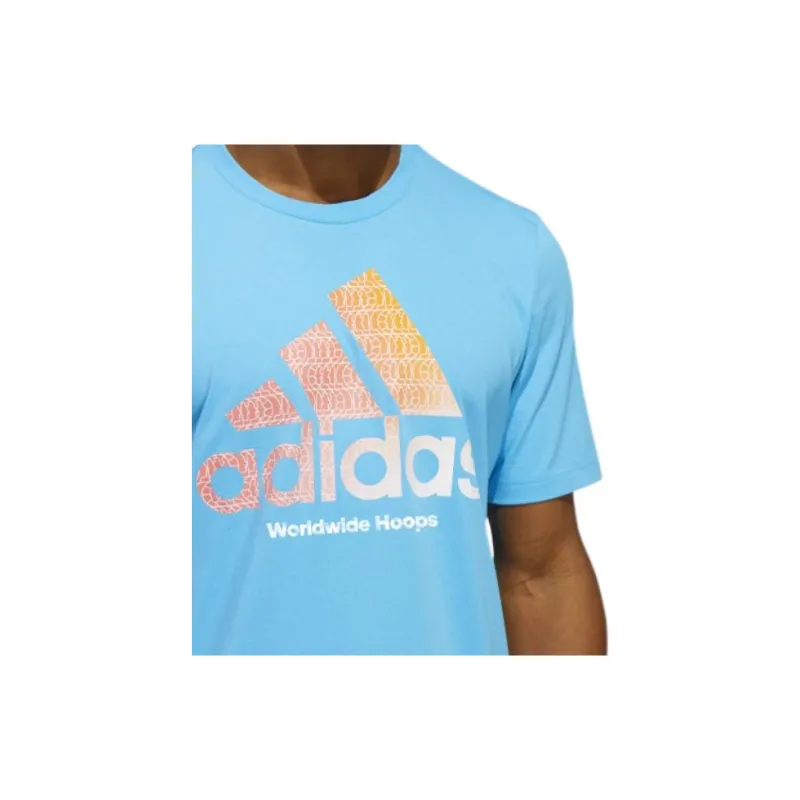 Adidas T Shirts Men Sky Blue-5