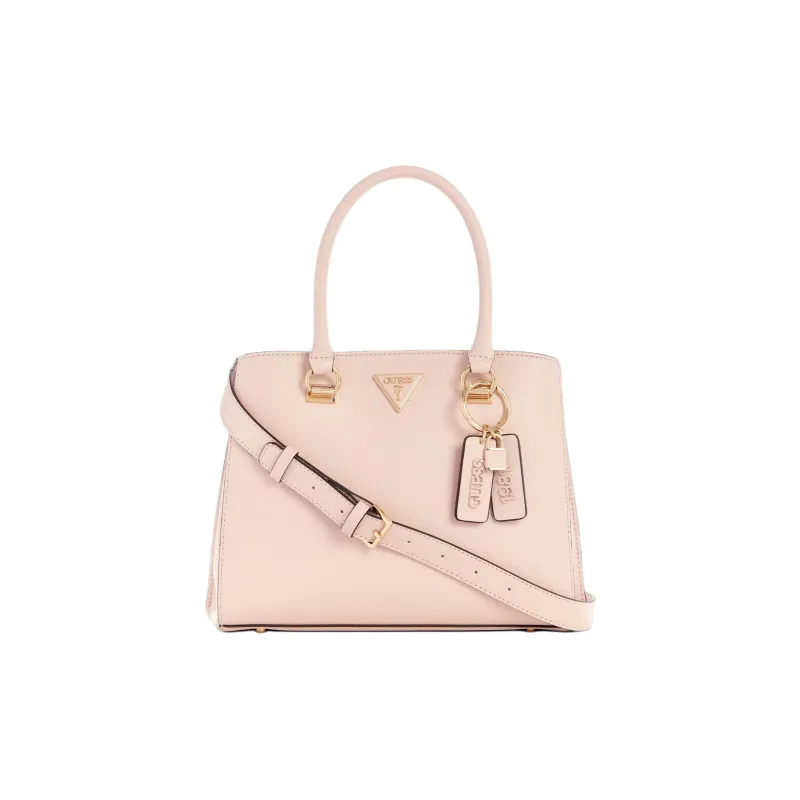 GUESS Artificial Leather Tote Bag Shopping Bag Shoulder Bag Crossbody Bag Handbag Women's Pink-0