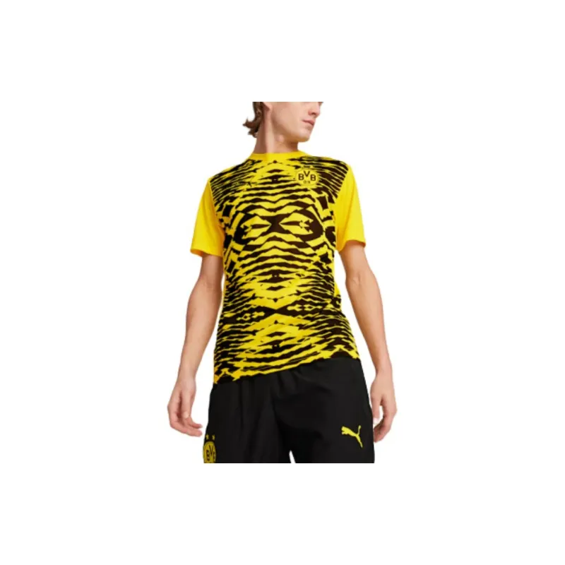 PUMA Borussia Dortmund Pre Match Men's Short Sleeve Jersey-2