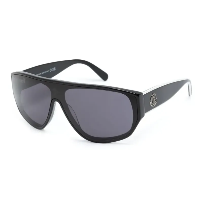 Moncler Eyewear Logo engraved Pilot frame Sunglasses-0