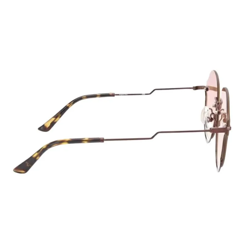 JINS Metal Irregular Shape Sunglasses Women's Brown-4
