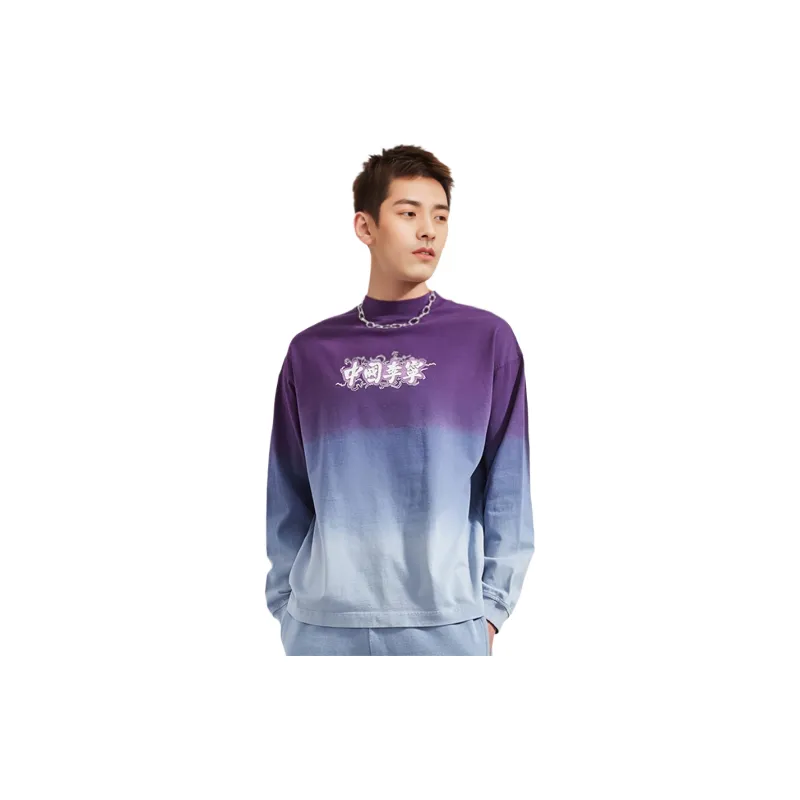 LiNing Sports Fashion Collection Sweatshirts Men Blue Purple-2