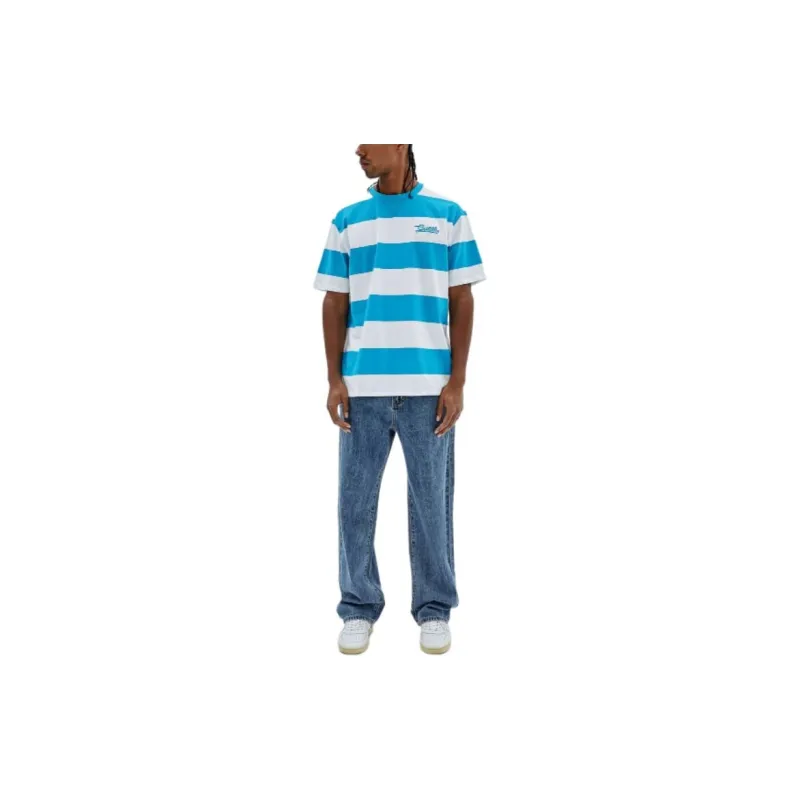 GUESS Striped T Shirt T Shirt Men's Blue-2