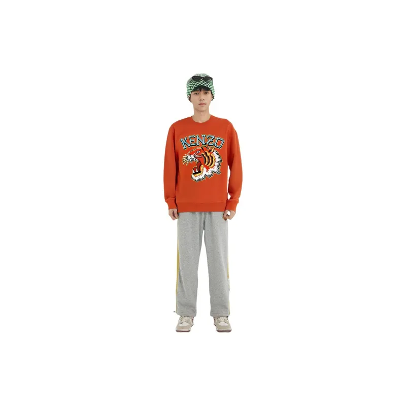 KENZO Sweatshirts Men Orange Red-2