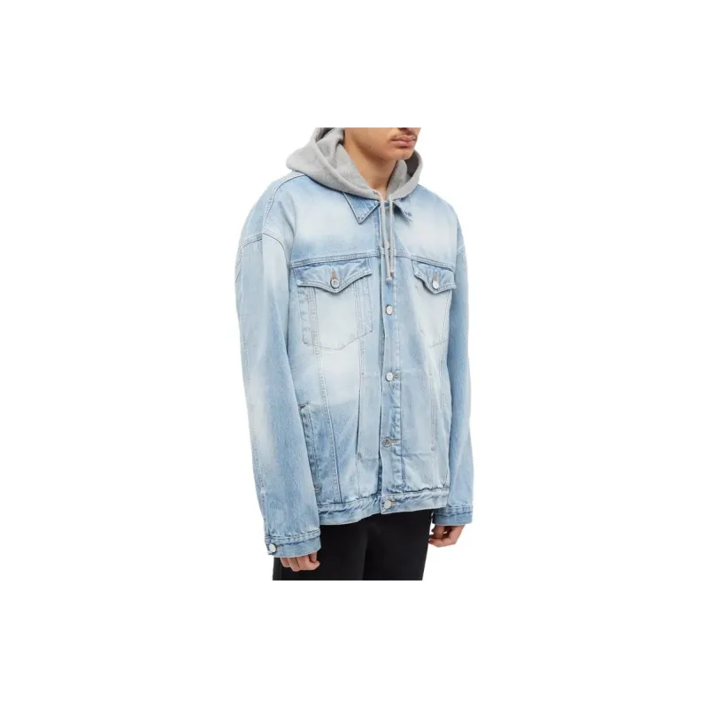 Vetements Oversized Hooded Denim Jacket-3