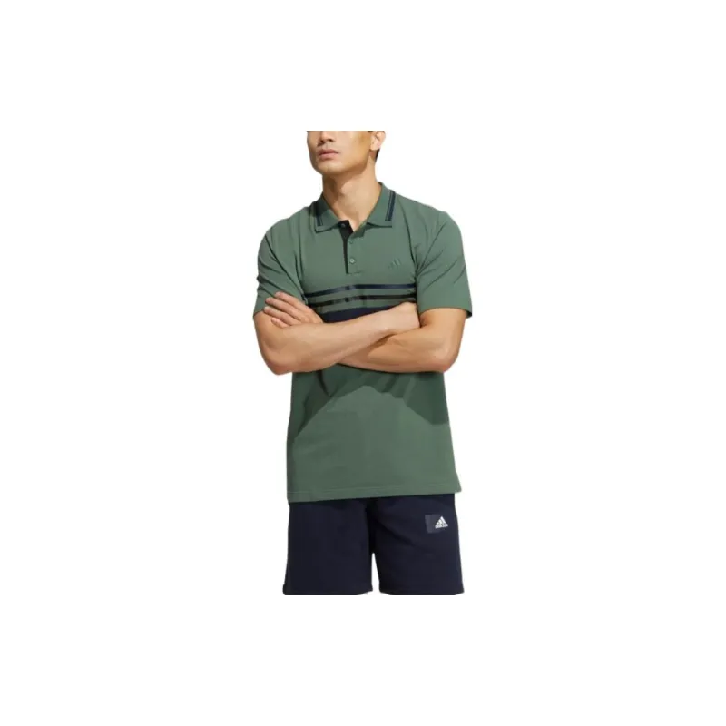 Adidas Polo Shirts Men Oxidized Green-2
