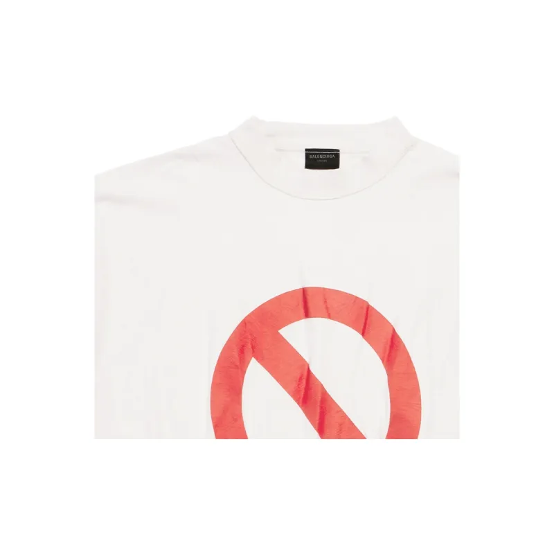 Balenciaga T Shirt Loose Fit Style Unisex White-2