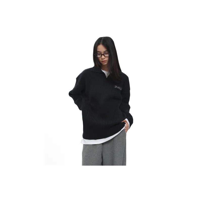 ROARINGWILD Sweater Unisex Black-4