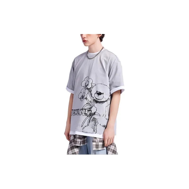 TSMLXLT T Shirt Men's Light Gray-3