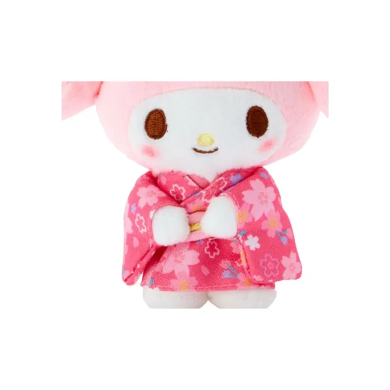 Sanrio My Melody Cherry Blossom Dolls Plush Pendant 13cm High-3