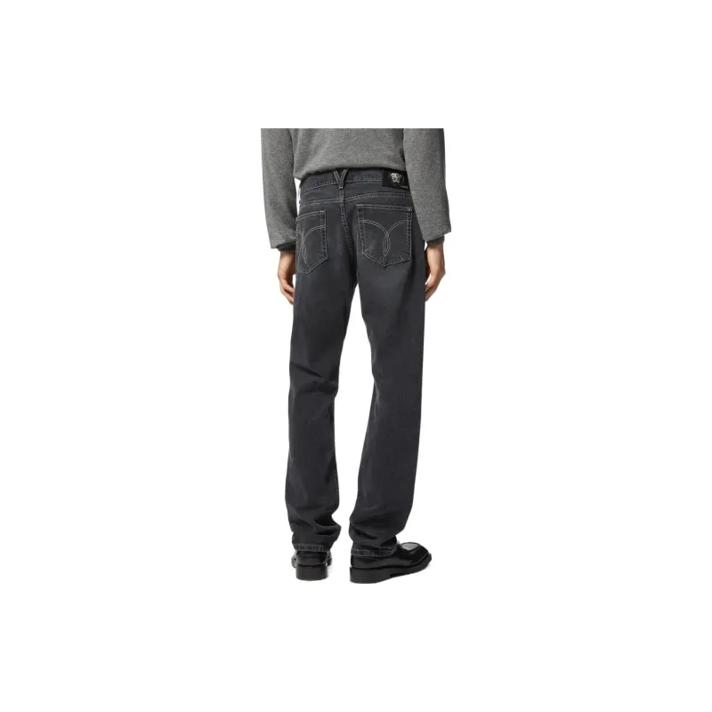 VERSACE Medusa Straight-Leg Denim Jeans-2