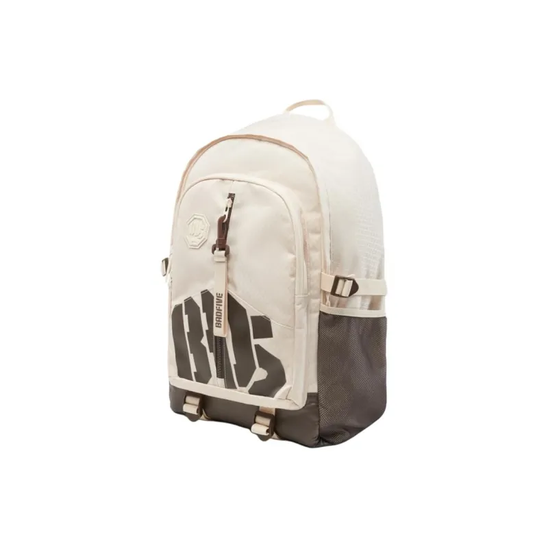 LiNing Polyester Student Backpack Regular Unisex Stone White Gray & Slate Brown-2