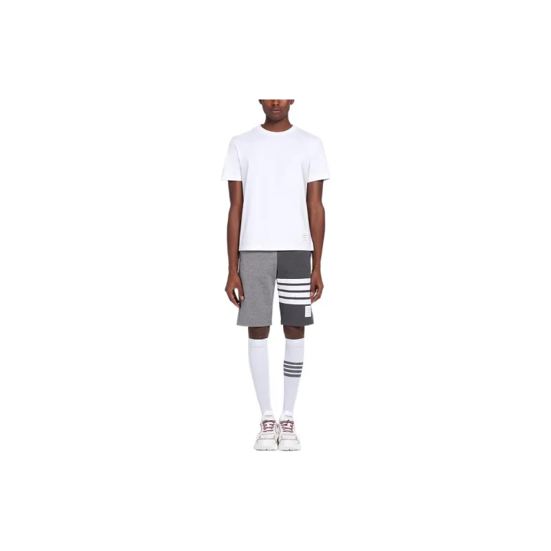 THOM BROWNE 4 Bar Stripe Tonal Track Shorts-3