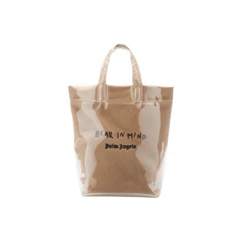 PALM ANGELS Bear In Mind Logo Embroidered Tote Bag