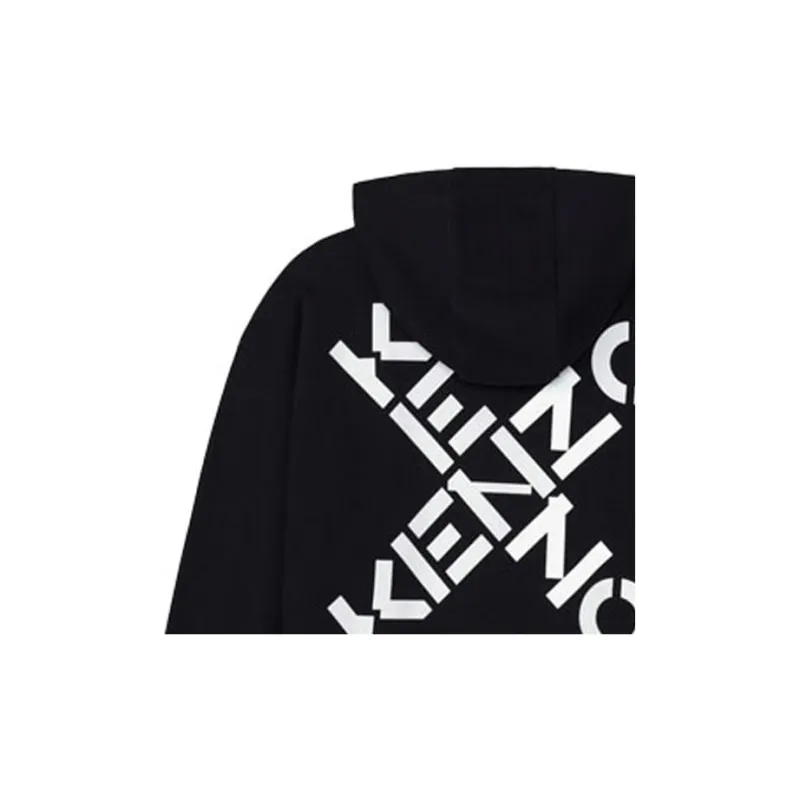KENZO Letter Logo Sweatshirts Men Black-6
