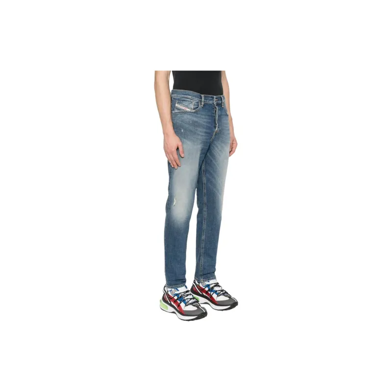 DIESEL 2005 D Fining 09h45 Distressed Tapered Leg Jeans-3