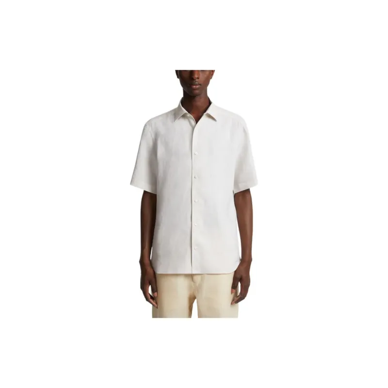 Ermenegildo Zegna Short sleeve Linen Shirt-1
