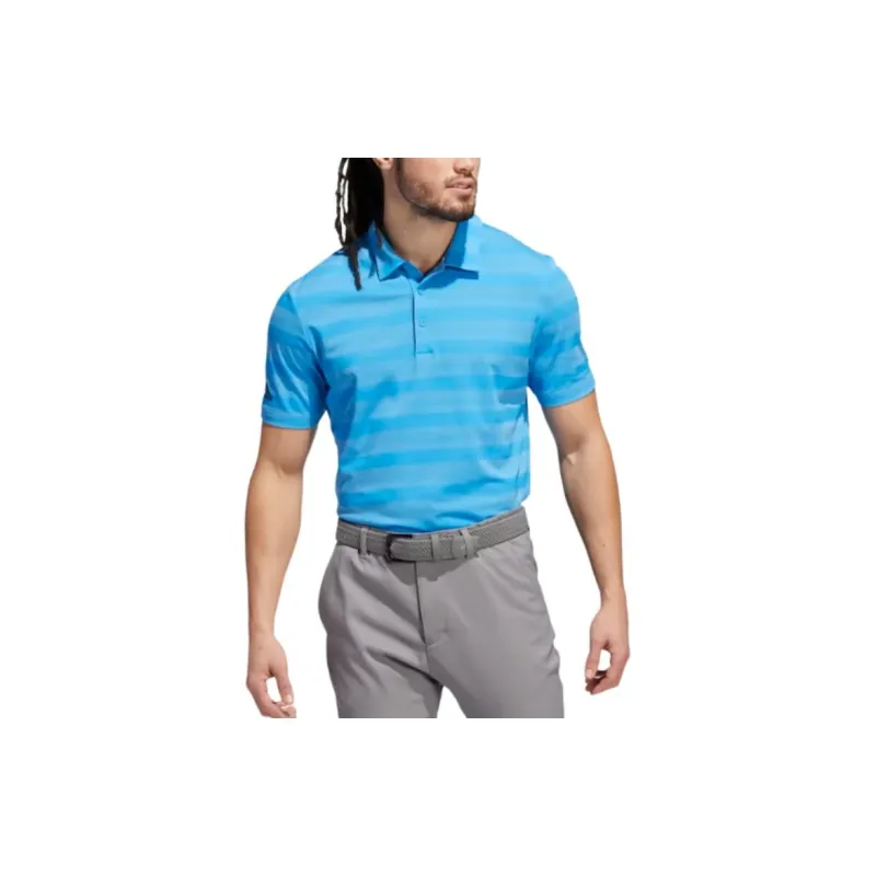 Adidas TWO-COLOR STRIPED POLO SHIRT Polo Shirt Men's Pulse Blue / Bliss Blue-3