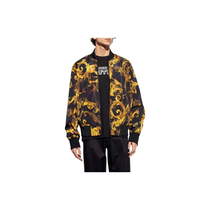 VERSACE JEANS COUTURE Barocco Printed Reversible Zipped Jacket-1