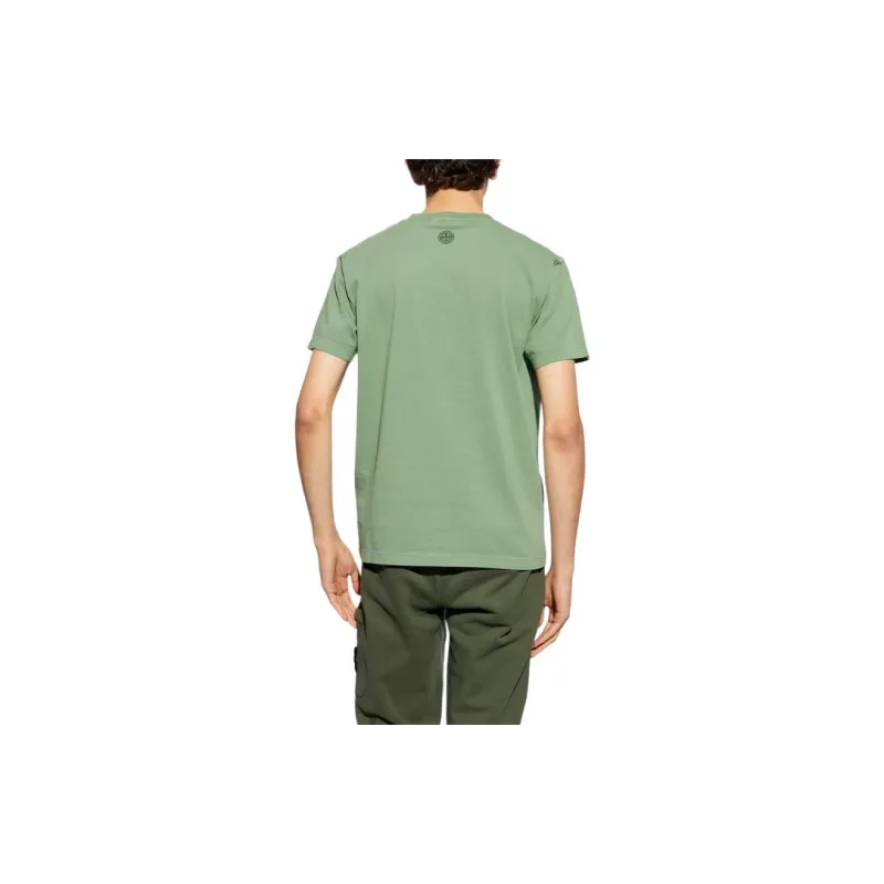 STONE ISLAND Logo Printed Crewneck T Shirt-3