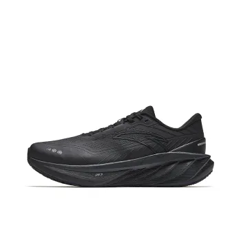 Anta Cushioned Slip Resistant Low Top Casual Running Shoes Men's Black White