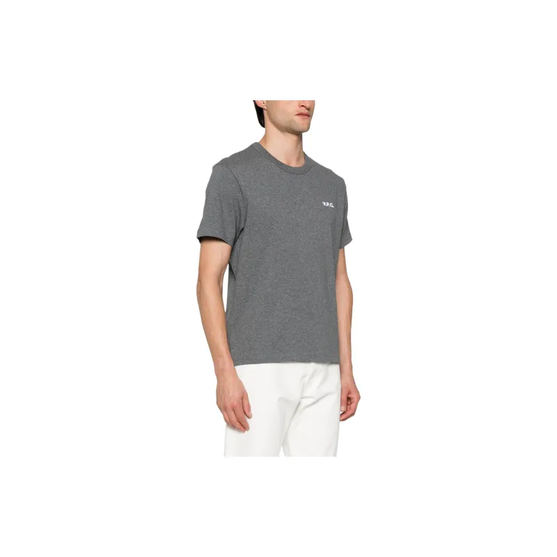 A.P.C . Logo embroidered Cotton T shirt-2