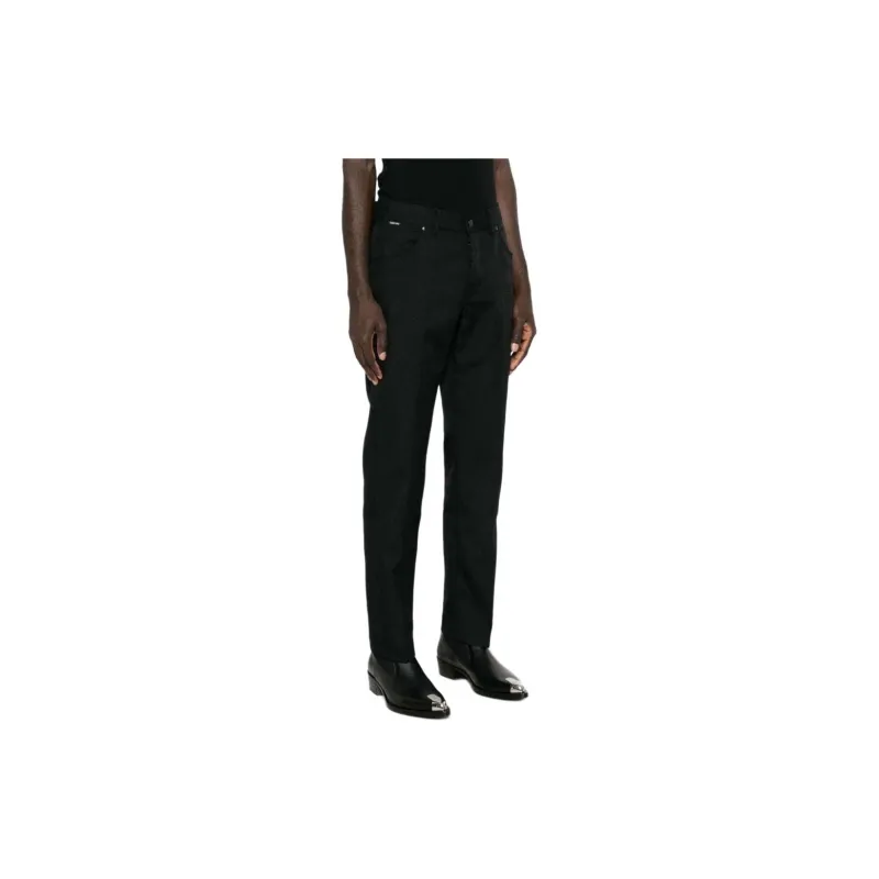 TOM FORD Logo patch Trousers-3