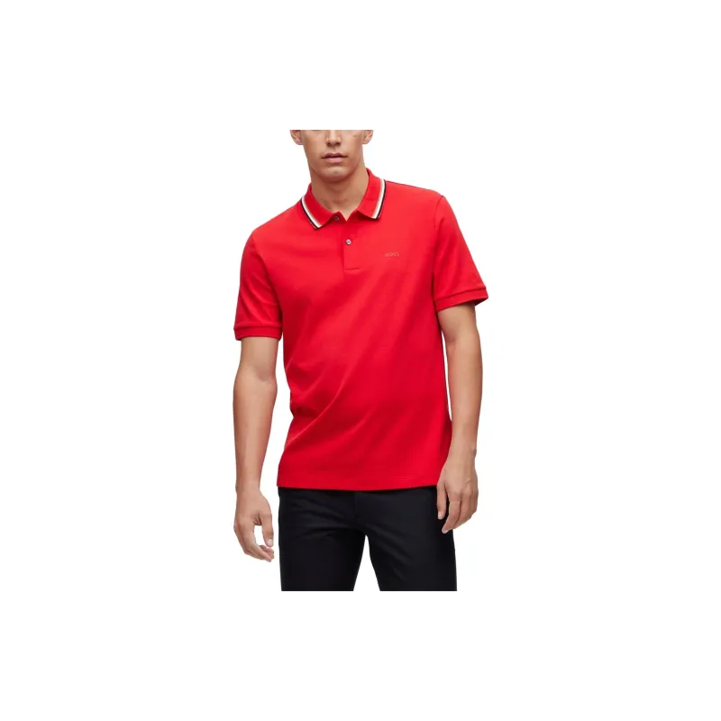HUGO BOSS Polo Shirts Men Red-1