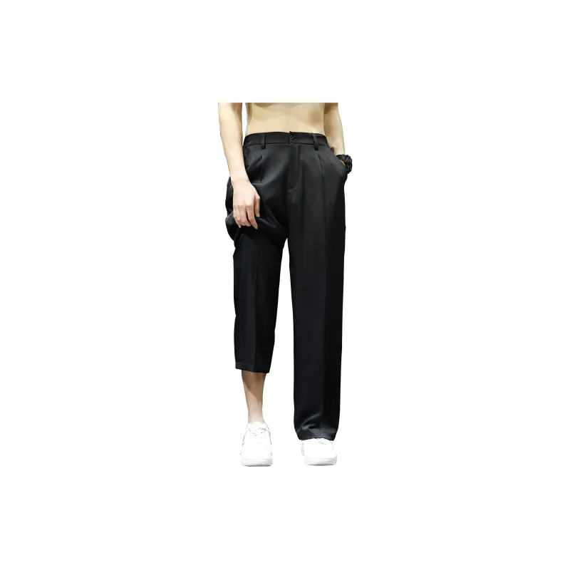 TEN MIRO Casual Pants Unisex Black-3