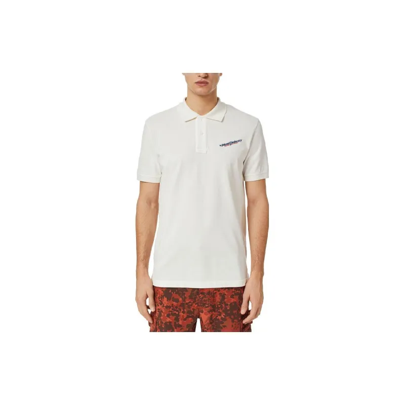 DIESEL Polo Shirts Men White-2
