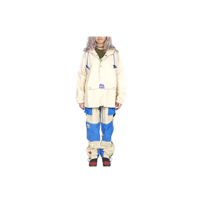 Round Two Casual Pants Unisex Beige-2